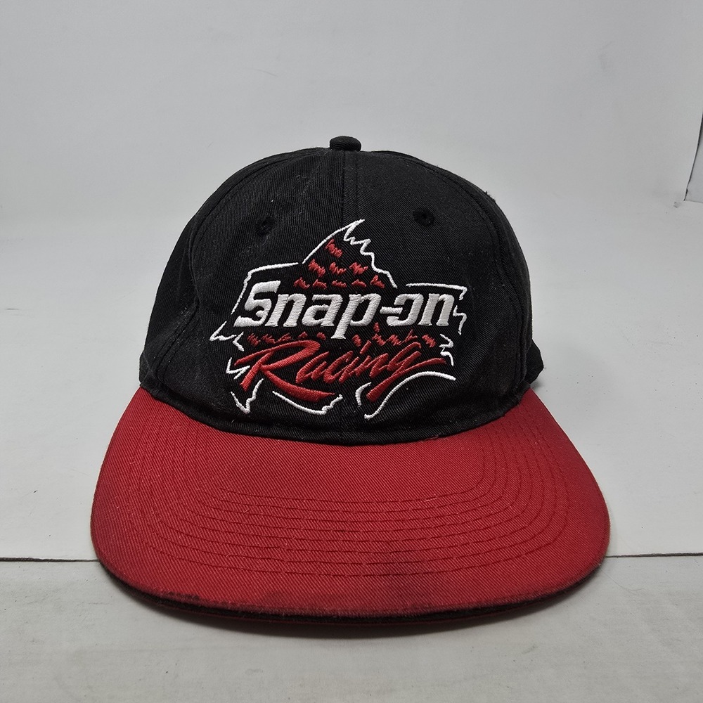 Vintage Choko Snap On Racing Black Red Baseball Hat One Size Adjustable Cap
